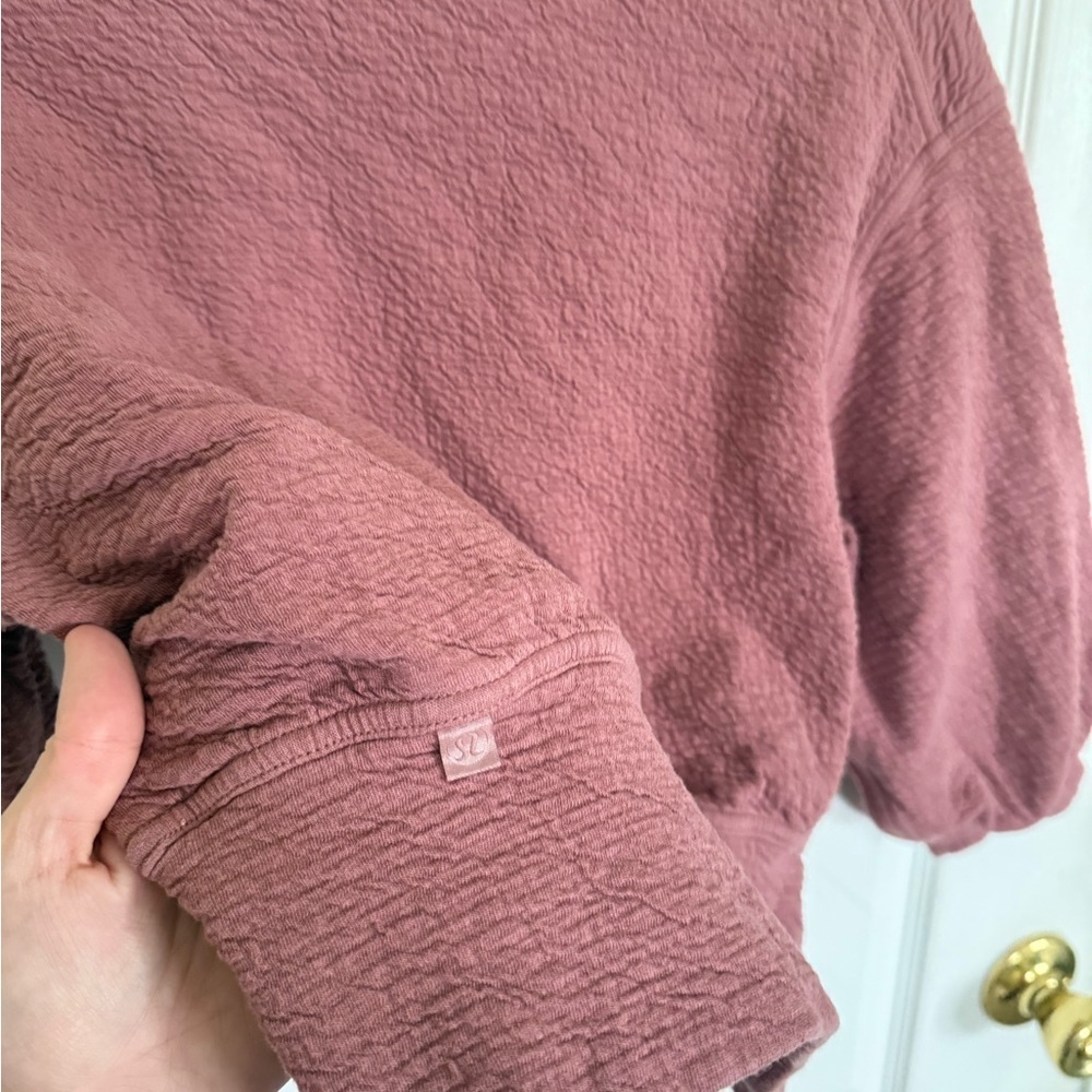 Lululemon Textured Crewneck Pullover in Spiced Chai - Picture 3 of 7